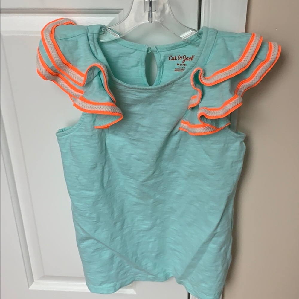 Cute flutter sleeve top